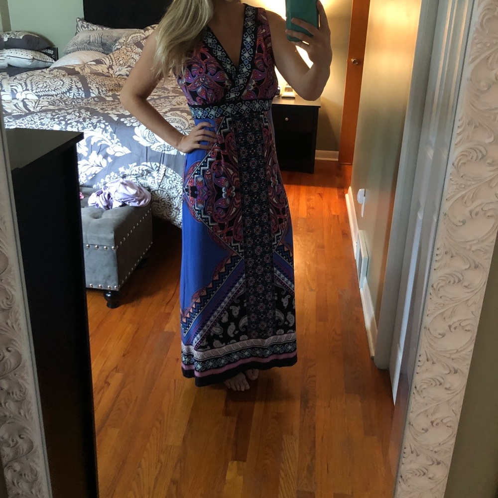 Printed maxi dress